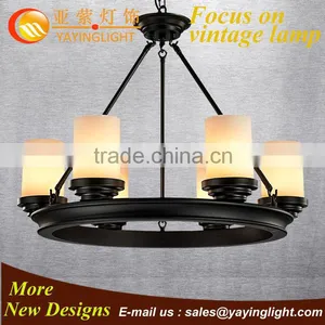 Iron Edison Stone Round Pendant,new Released Catalogue Classic Pendant Lamp,vintage Restaurant and Hotel Chandelier thumbnail-1