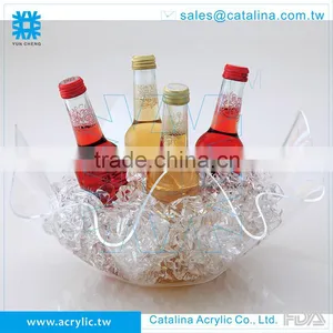 Functional Acrylic Decoration Bowl Wine Cooler Ice Bucket thumbnail-3