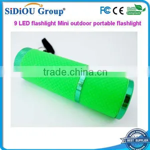 9 LED Flashlight Mini Outdoor Portable Flashlight thumbnail-1