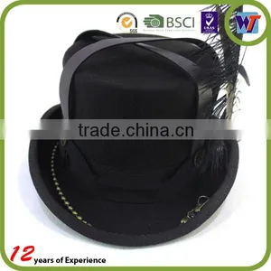 Black Fancy Vintage Steam Punk Top Hat Cosplay Hat Men Headwear thumbnail-2