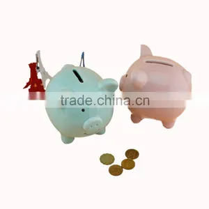 Glazed Ceramic Piggy Money Bank Saving Money thumbnail-2