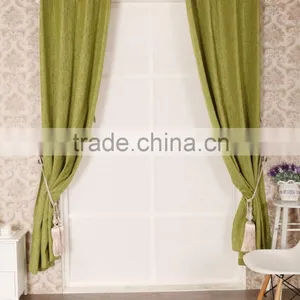 Linen Plain Dyed Fabric Curtain Panel thumbnail-1