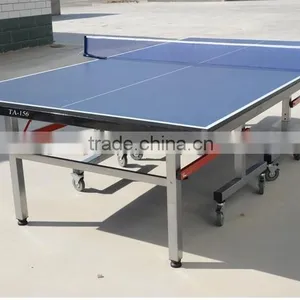 Outdoor Cheap Hot Selling Aluminium Tennis Table for Easy Folding Bule Top Table thumbnail-6
