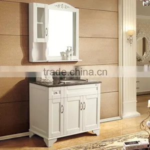 WTS-842Y 72 Inch Transitional Double Sink Vanity Set With Yellow Marble Top in White Finished thumbnail-4