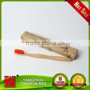 Customize Logo Pacakge Healthy and Natural Bamboo Toothbrush Wholesale thumbnail-1