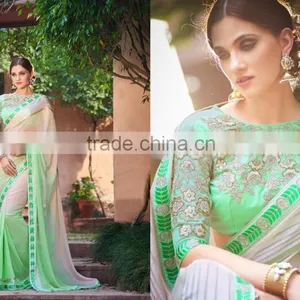 Back Drop Designer Sarees thumbnail-1