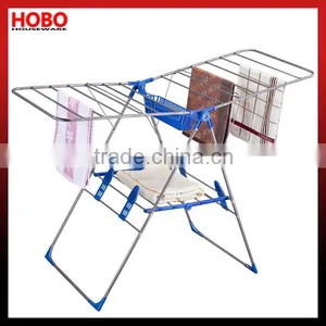 Folding Metal Chrome Plated Clothes Drying Stand thumbnail-1