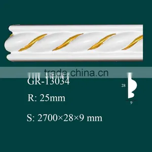 Good Quality European- Style Decorative PU Carved Crown Moulding for Ceiling thumbnail-4