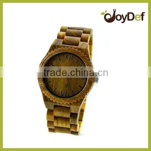 New Unisex Women Men Classic Watches Women Roman Number Quartz Watches Retro Wooden PU Leather Wristwatches thumbnail-6