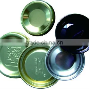 Metal Tinplate Lid for Paper Tube With SGS / FDA Certificates thumbnail-1