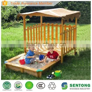 Beautiful Wooden Playhouse and Sandbox thumbnail-1