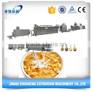 Extruded Corn Flakes and Breakfast Cereal Making Plant Production Line thumbnail-1