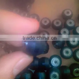 Black Polyurethane Coated Dual V-groove Bearing 623zz Customize Wheel Ball Bearing 623 thumbnail-6