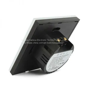 Cnskou 2017 New Design EU Luxury Glass Panel 2gang1way Touch Switch for Lamp thumbnail-5