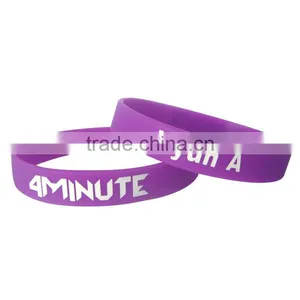 Wholesale Custom Logo Print Blood Circulation Silicone Wristband thumbnail-1