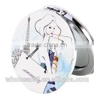 65mm Pu Leather Protable Folding Mirror thumbnail-2