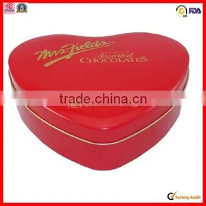 Red Heart Shape Wedding Gift Tin Boxes thumbnail-2