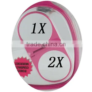 Two Pcs of Hand Held Mirror With Double Clamshell of Mirror for Beauty thumbnail-6