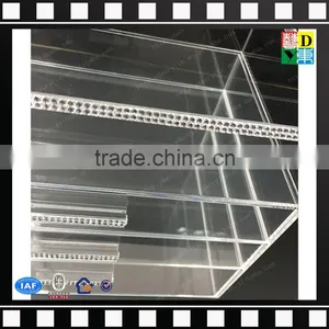 2016 HIGH TRANSPARENT ACRYLIC MAKEUP ORGANIZER 4 COMPARTMENTS WITH LIPSTICK HOLDER thumbnail-2