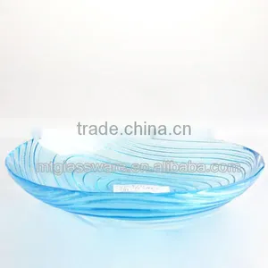 Cheap Gold Flower Glass Dishes Charger Plates thumbnail-3