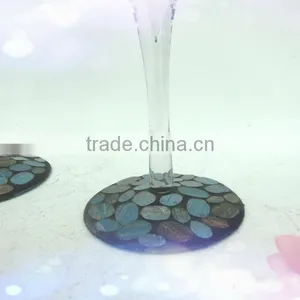 Custom Silver Glass Mosaic Goblet thumbnail-2