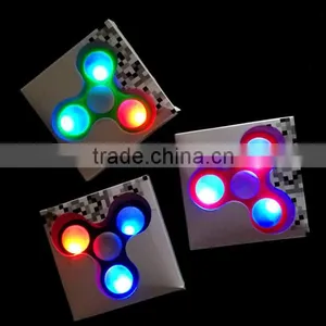 2017 New Finger EDC Hand Spinner Alloy Fidget Spinner Led Flashing Light thumbnail-2