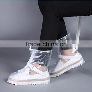 Hot Waterproof Shoes Cover Reusable Zippered Rainproof Shoes thumbnail-1