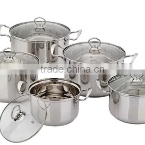 10pcs Stainless Steel Soup Pot Set Cookware Set thumbnail-1