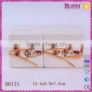 Personalized Ceramic Rectangle Salt and Pepper Shaker thumbnail-2
