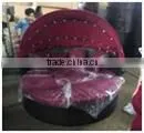 Discount Sales Promotion KD Steel Round Bed(wine Red)61130 thumbnail-1