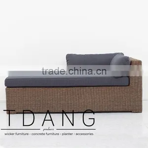 Paula Wicker Conversation Bench - Vietnam Poly Rattan Furniture - Outdoor Wicker Furniture thumbnail-2