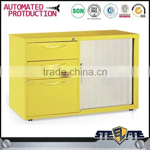 Moder Office Mobile Furniture Metal Steel Tambour Caddies Filing Cabinet thumbnail-3