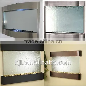 304 Stailess Steel and Glass Indoor Wall Fountains thumbnail-1