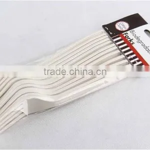 DISPOSABLE KITCHENWARE FORK/PERSONALIZED 12PC FORKS/PLASTIC FORK WITH ALUMINUM thumbnail-1