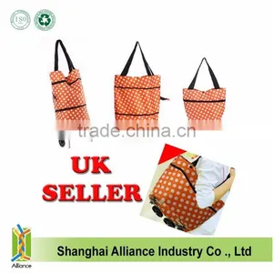 Brand New Large Size Folding Shopping Trolley Bag With 2 Wheels thumbnail-3