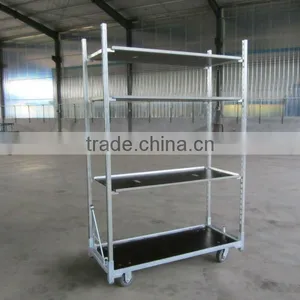 Flower Trolley.Danish Trolley.Display Trolley. Garden Tool Cart, Steel Rolling Trolley Tool Cart.Greenhouse Cart thumbnail-1