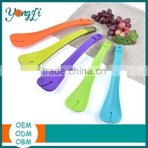 Multi-function Kitchen 3 in 1 Salad Food Tongs Plastic Food Service Tongs thumbnail-1