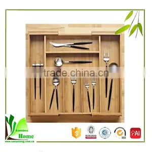 New Arrival Bamboo Flatware Storage Tray thumbnail-1