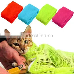 2016 NEW Nylon Mesh Pet Cat Grooming Restraint Bag for Bath Nails Cutting Cleaning thumbnail-1