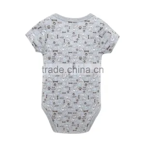 Best Sale Newborn Clothes Sleeveless 100% Cotton Baby Rompers For Boy thumbnail-2