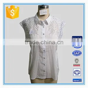 2016White Cotton Hollow Out Women Vest thumbnail-1