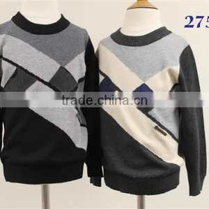 Wholesale Intarsia Knitting Boys Turtleneck Sweater thumbnail-1