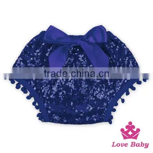 Plain Hot Pink Sequins Baby Bloomers 0-2 Years Old Girls Cotton Bloomers Fashion Style Baby Bloomers Wholesale thumbnail-5