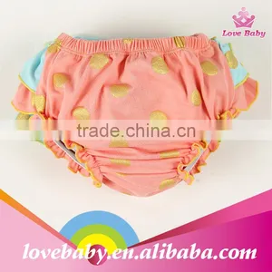 Orange and Blue Ruffle Pant for Kids Newborns New Design Short thumbnail-2