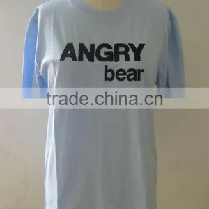 Mens Brushed Cotton Emboridery Roundeneck T-shirt FGC13 thumbnail-1