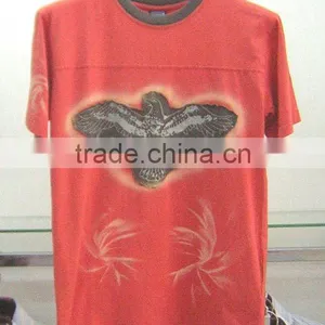 Men's T-shirt With Contrast Collar and Pattern thumbnail-1