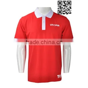 BSCI Factory Audit Factory Different Color Collar Unisex Polo Shirt thumbnail-3
