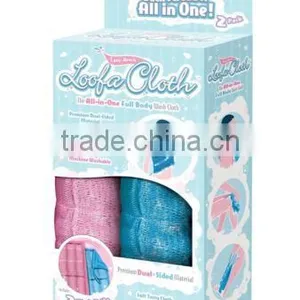 2PCS/LOT Easy Reach The All-in-One Full Body Loofa Wash Cloth thumbnail-1