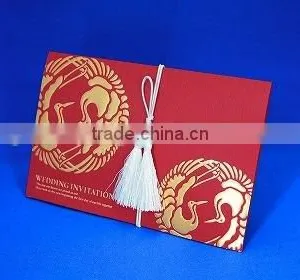 Japan Hot-selling Wedding Invites Card 'SOUEN KURENAI' Wholesale thumbnail-1