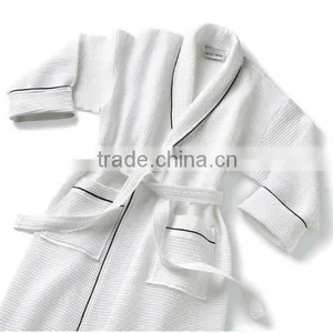 Factory Wholesale Waffle Bathrobe 100% Cotton thumbnail-3